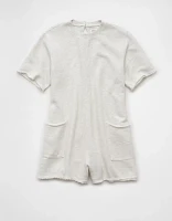 Barboteuse à t-shirt décontractée délavé au sel AE