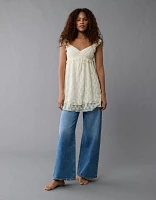 Minirobe nuisette à manches flottantes AE
