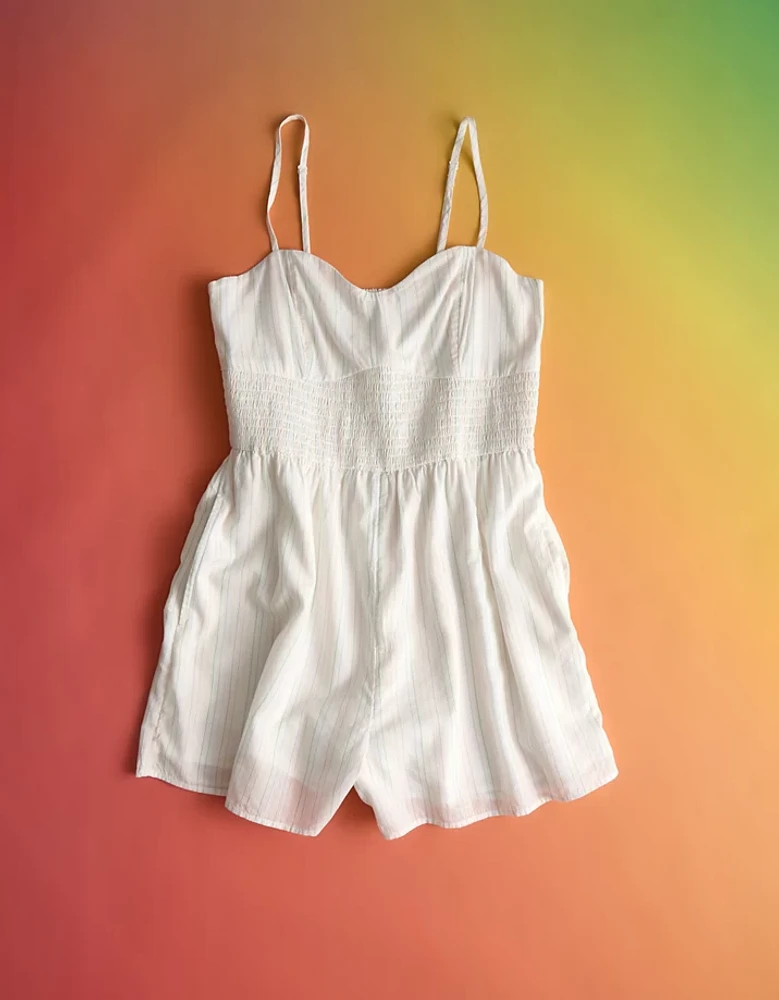 Barboteuse à rayures de style corset Fierté AE