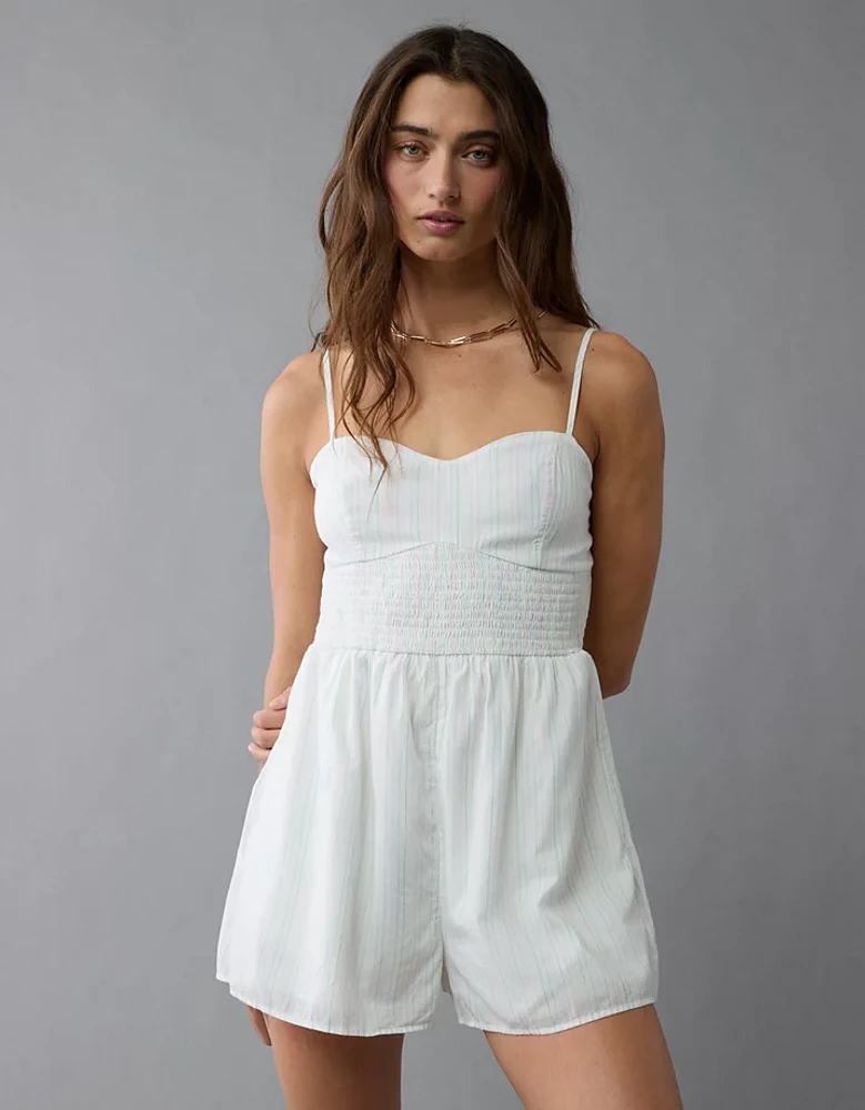 Barboteuse à rayures de style corset Fierté AE