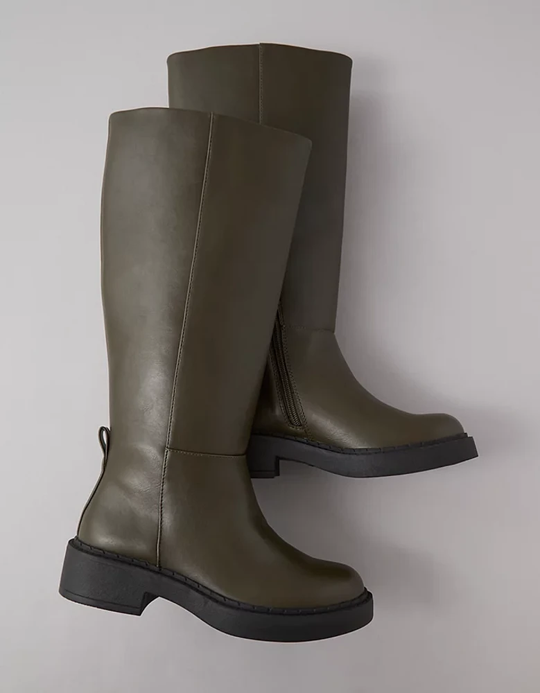 AE Vegan Leather Riding Boot