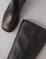 Bottes au genou en cuir végétalien AE