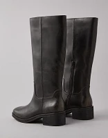 Bottes au genou en cuir végétalien AE