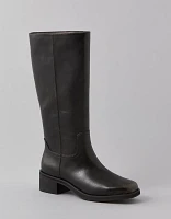 Bottes au genou en cuir végétalien AE