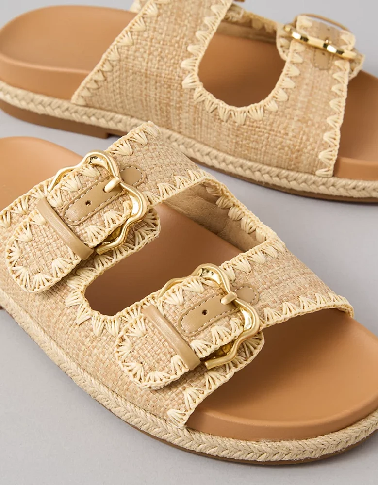 Sandale mule ornée de coutures AE