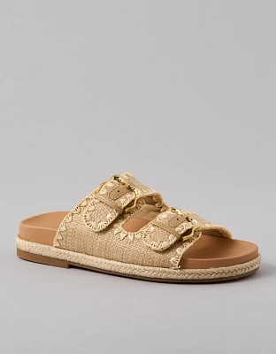 Sandale mule ornée de coutures AE