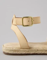 Sandale espadrille à bride de cheville AE