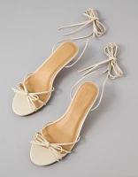 AE Bow Lace-Up Kitten Heels