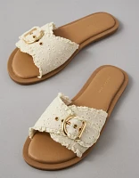 Sandale mule avec boucle à œillets AE