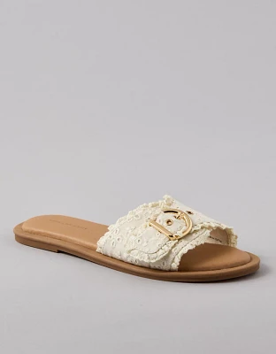 Sandale mule avec boucle à œillets AE