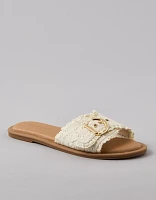 Sandale mule avec boucle à œillets AE