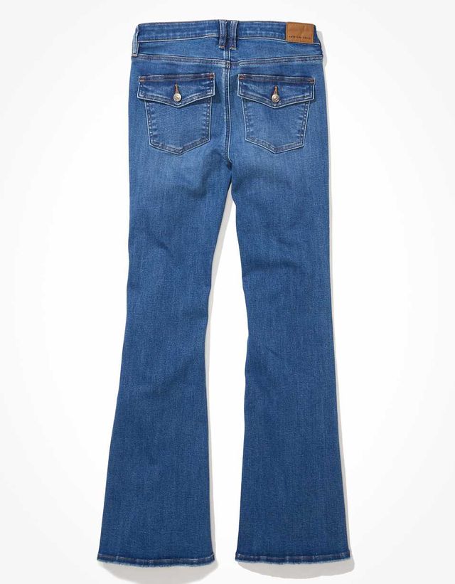 Low Rise Flare Jean - Ira Blue
