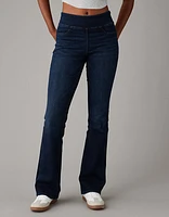 Jean à jambe semi-évasée taille haute enfiler Luxe AE