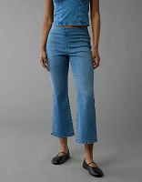 AE Luxe Pull-On High-Waisted Kick Bootcut Crop Jean