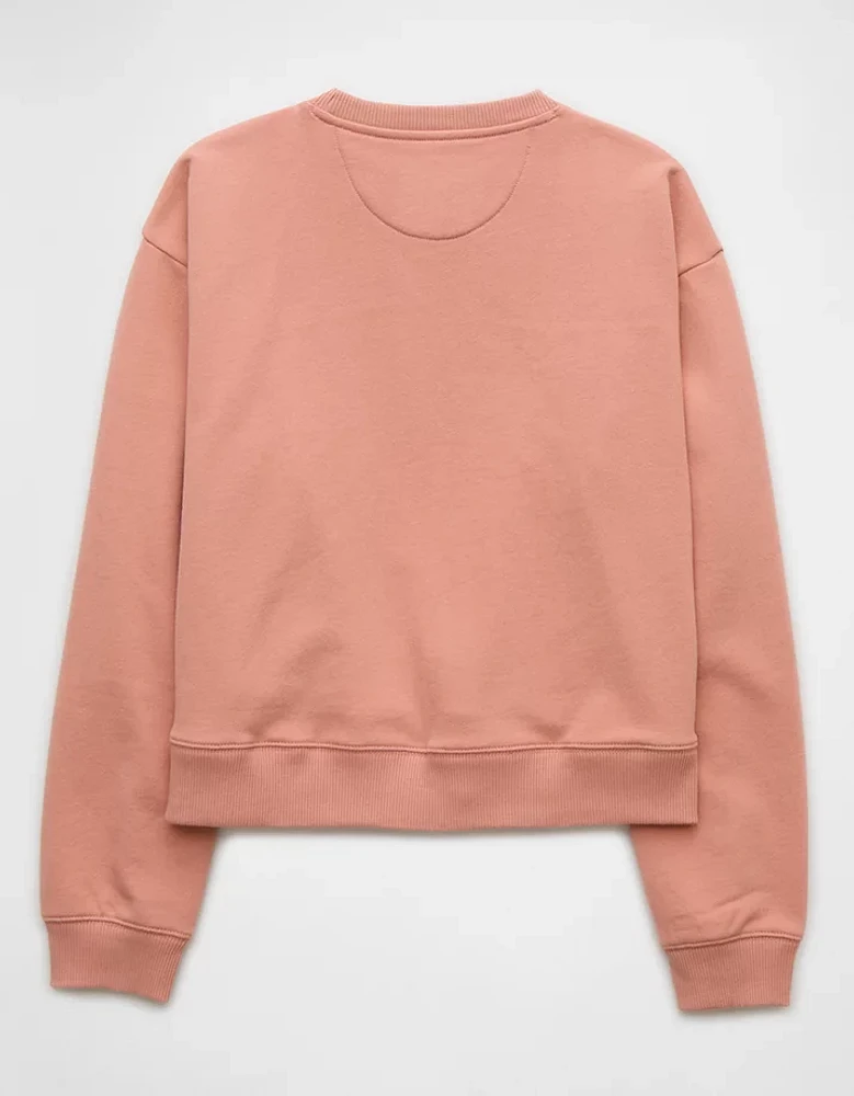 AE Cropped Crew Neck Pullover Sweatshirt