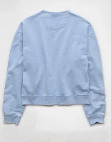 AE Cropped Crew Neck Pullover Sweatshirt