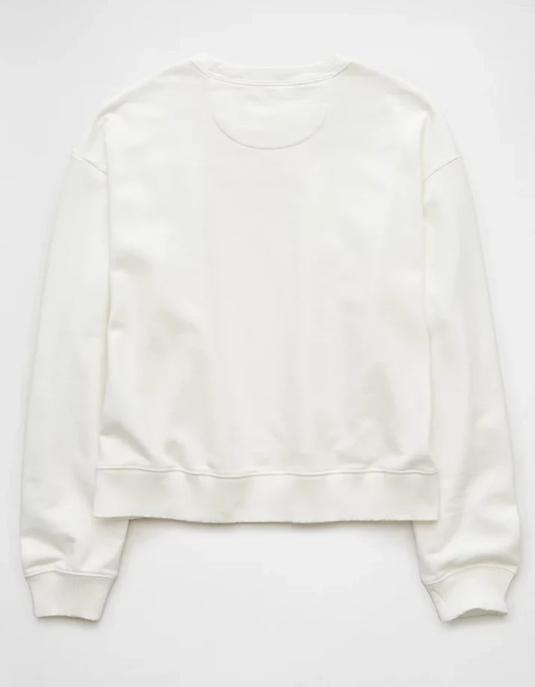 AE Cropped Crew Neck Pullover Sweatshirt