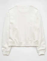 AE Cropped Crew Neck Pullover Sweatshirt