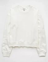 AE Cropped Crew Neck Pullover Sweatshirt