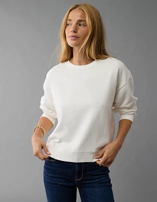 AE Cropped Crew Neck Pullover Sweatshirt