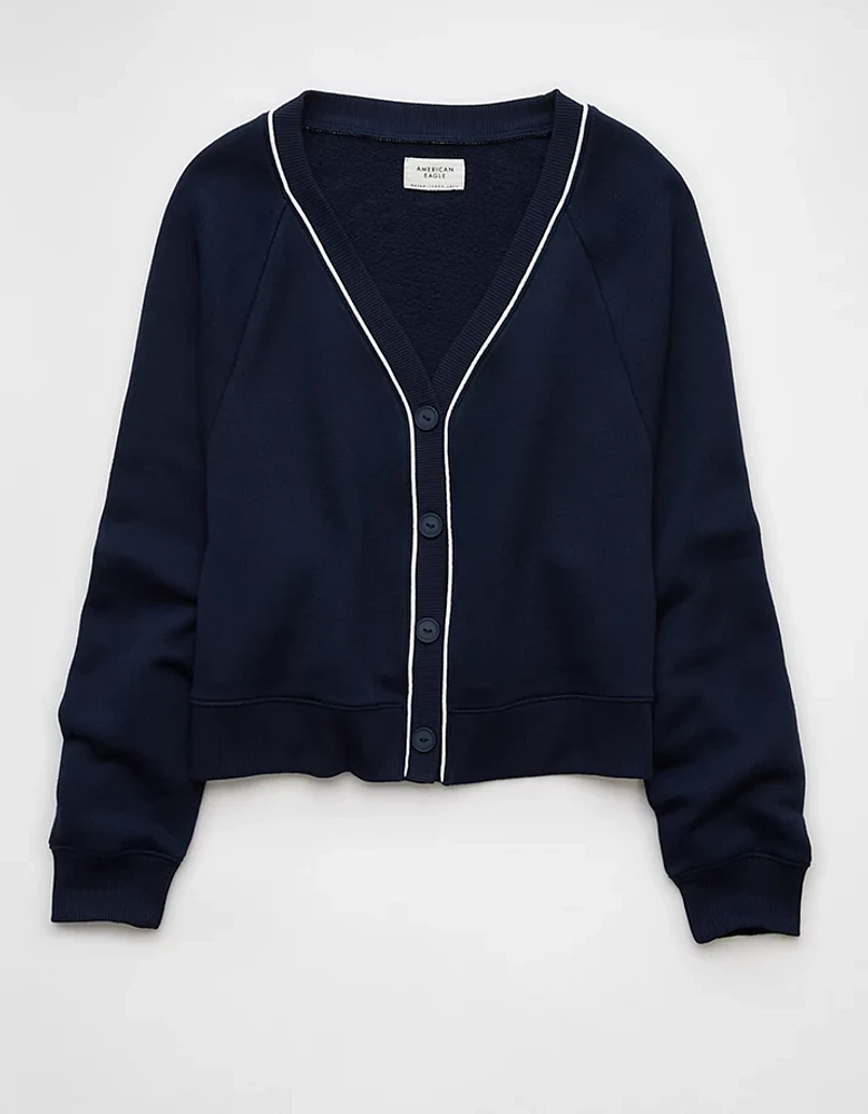 Cardigan en molleton décontracté AE