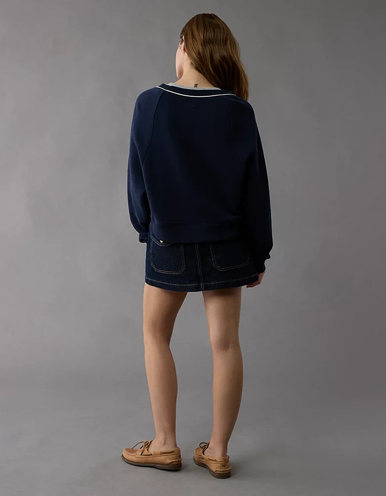 Cardigan en molleton décontracté AE