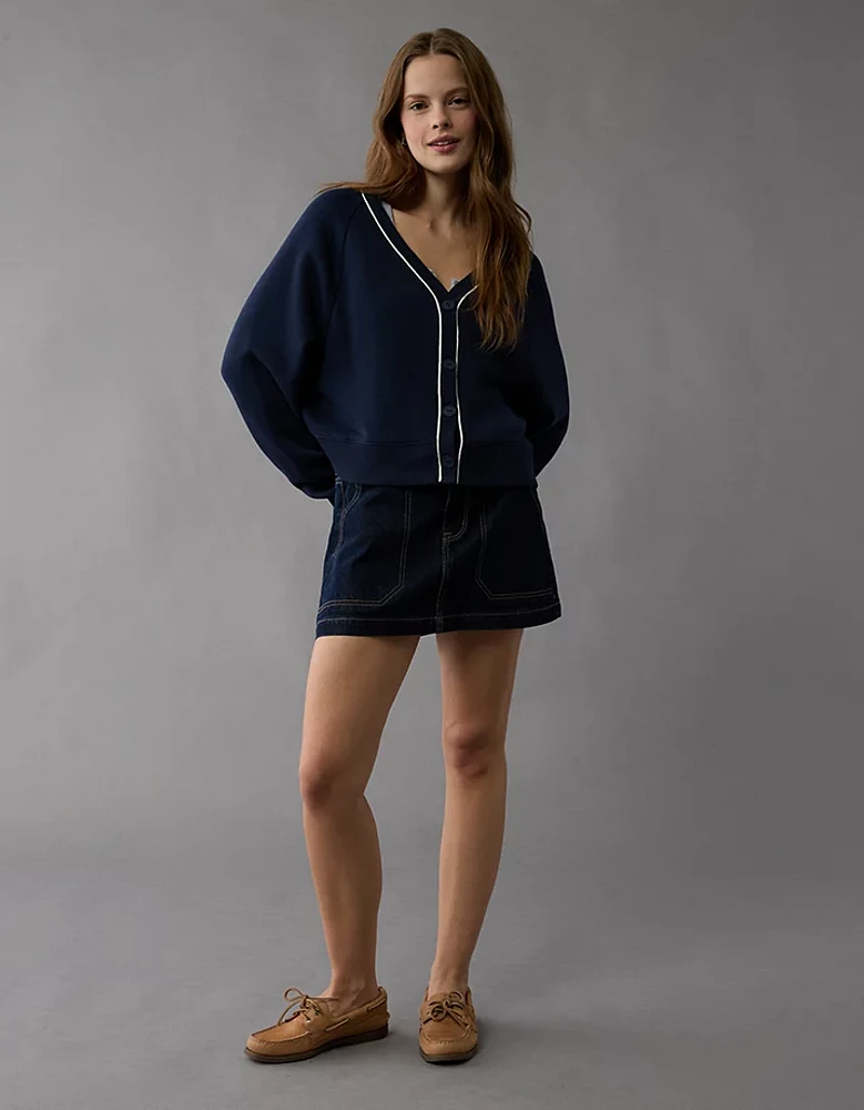 Cardigan en molleton décontracté AE