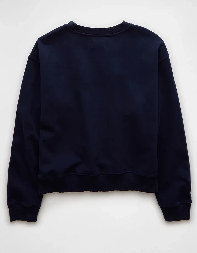 AE Button Shoulder Sweatshirt