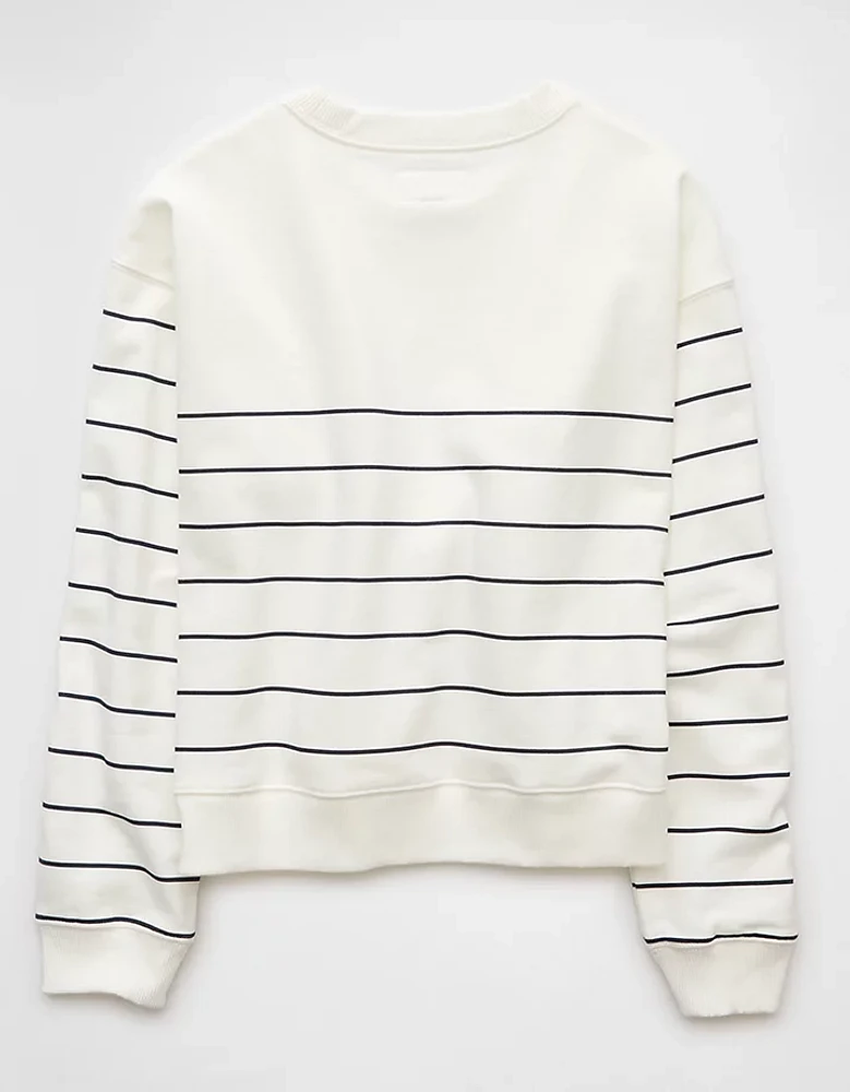 AE Relaxed Fit Striped Sweatshirt