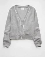 AE Relaxed Fit Fleece Cardigan