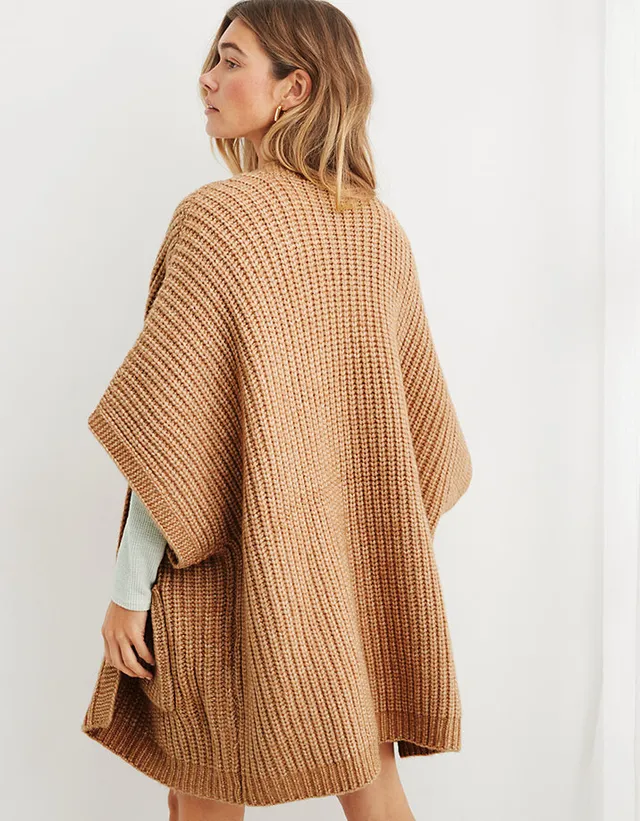 Aerie Ribbed Sweater Cape