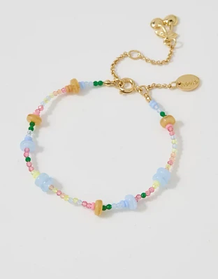 Aerie Multi Bead And Charm Bracelet