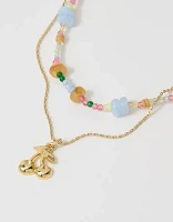 Aerie Multi Bead And Charm Necklace 2-Pack