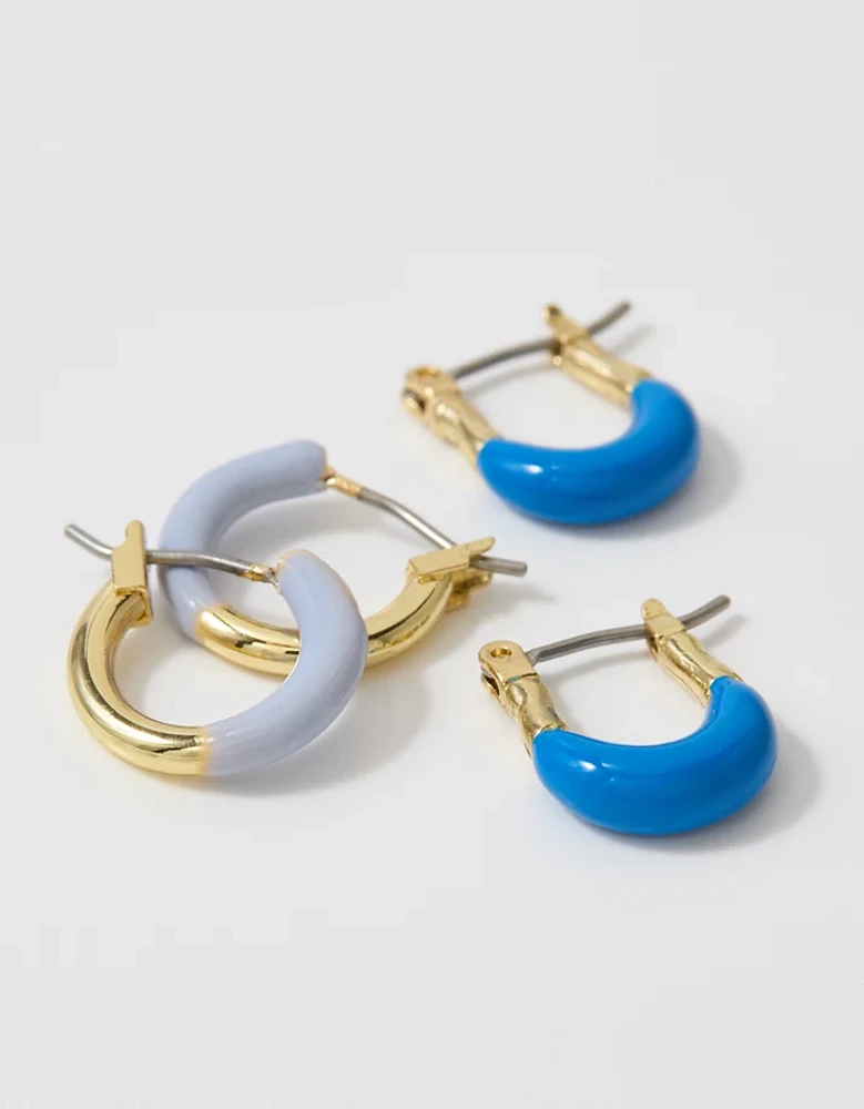 Aerie Dipped Enamel Earring 2-Pack