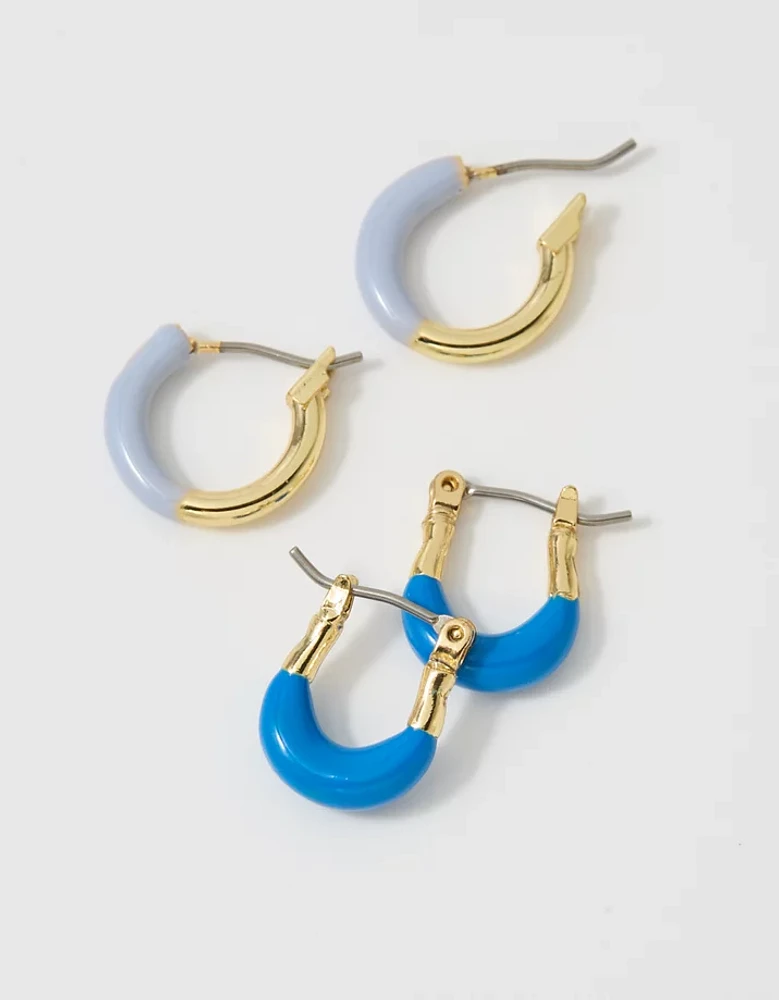 Aerie Dipped Enamel Earring 2-Pack