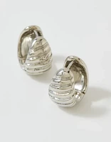 Aerie Half Dome Hoop Earrings