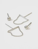 Aerie Bar And Chain Earring 2-Pack