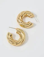 Aerie Chunky Croissant Hoop Earrings