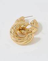 Aerie Chunky Croissant Hoop Earrings