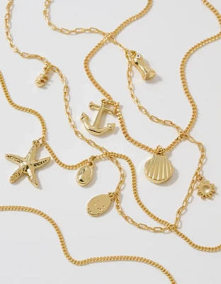 Aerie Ocean Charm Layered Necklace