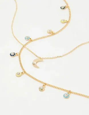 Aerie Enamel Star Necklace 2-Pack