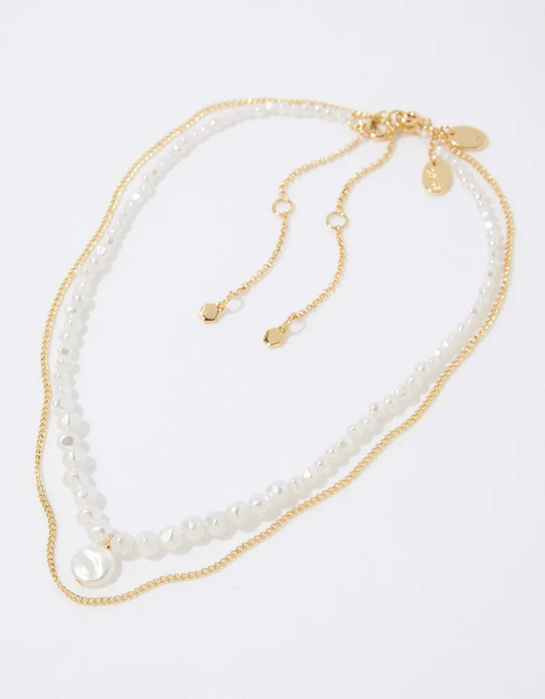 Aerie Pearl Choker Necklace Pack