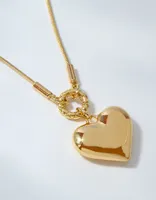 Aerie Gold Heart Necklace