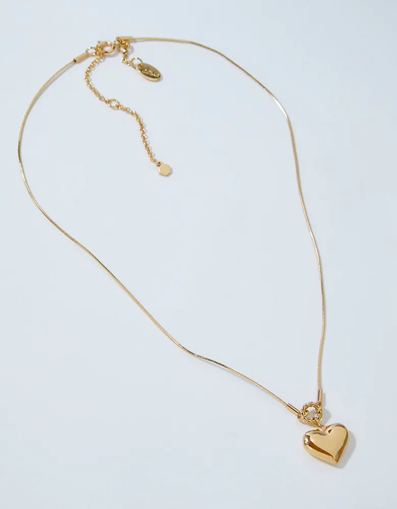 Aerie Gold Heart Necklace