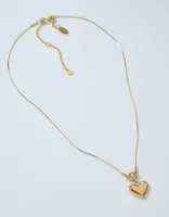 Aerie Gold Heart Necklace