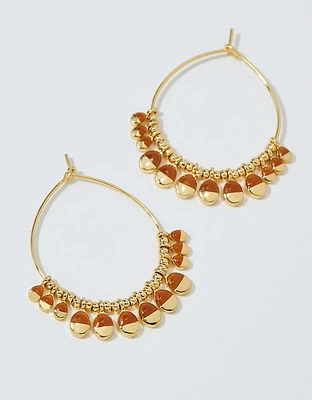 Aerie Resin Charm Hoop Earrings