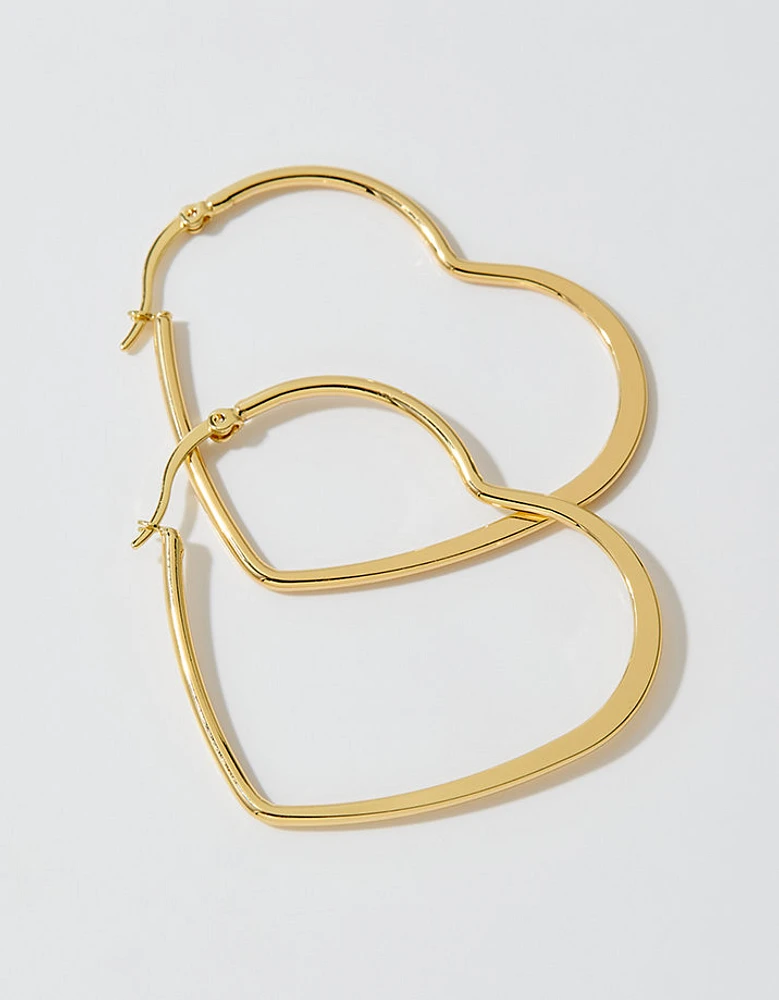 Pura Vida Gold Heart Earrings