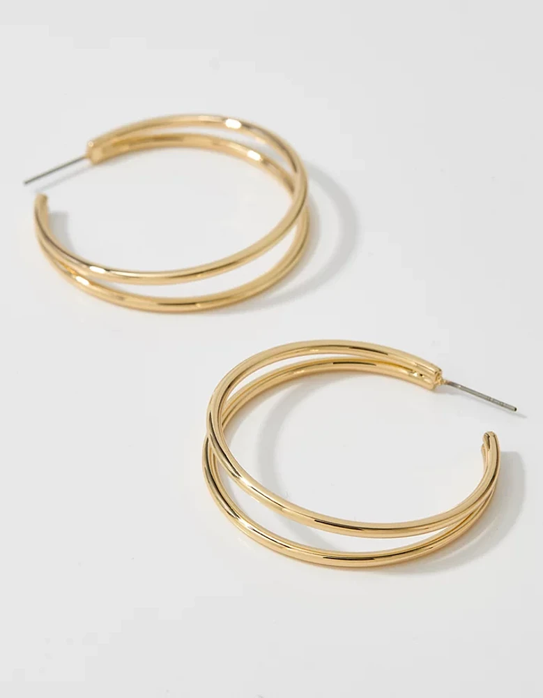 Aerie Double Hoop Earrings