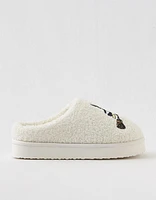 Aerie Halloween Sherpa Scuff Slippers