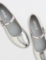 Aerie Shine Buckle Flats